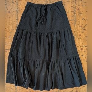 Ralph Lauren M Eyelet Maxi Skirt